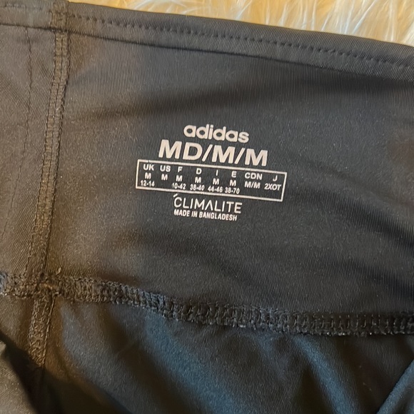 Adidas Three Stripe High-Waisted Leggings, Black - Medium - Picture 8 of 8